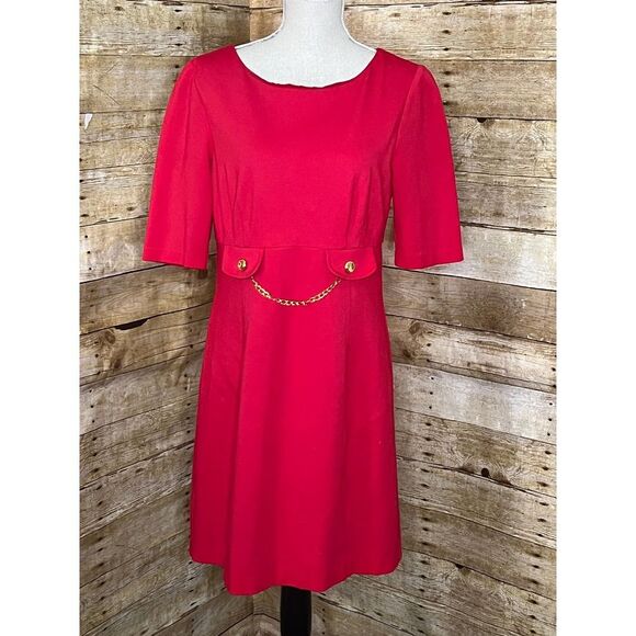 TRINA TURK CONTEMPORARY CASUAL CAREER CHURCH PARTY ACADEMIA SHEATH DRESS SZ. 10 - Picture 1 of 4